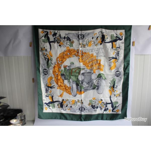 Foulard soie BENTLEY Wins at Le MANS 1924 - 1930