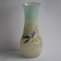 Vase émaillé LEGRAS Oiseau