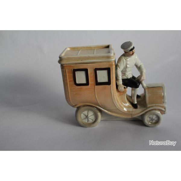 Boite a tabac porcelaine automobile