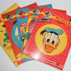 Mickey Magazine Janvier 1953 n°117 à n°121 Spécial