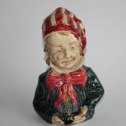 Tirelire à casser barbotine Personnage XIXe siècle