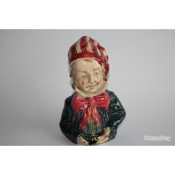 Tirelire � casser barbotine Personnage XIXe si�cle