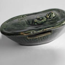 Ancienne tirelire à casser barbotine bébé