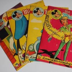 Mickey Magazine Août 1954 n°200 à n°203 Spécial Peter Pan