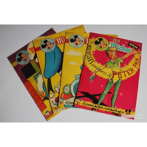 Mickey Magazine Ao�t 1954 n�200 � n�203 Sp�cial Peter Pan