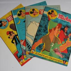 Mickey Magazine Janvier 1954 n°170 à n°173