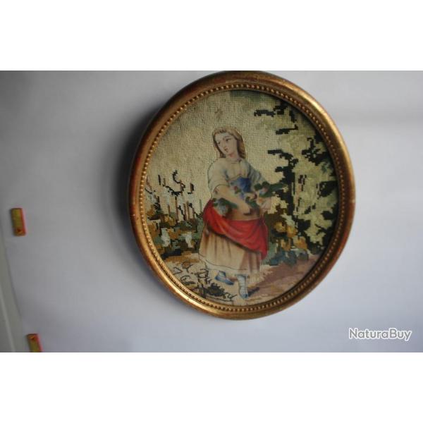 Tapisserie Art populaire 1876 Pensionnat des religieuses Clermont