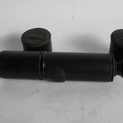 Longue vue et son étui cuir instrument d'optique