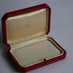 LOMBARD Écrin pour bijoux cuir rouge