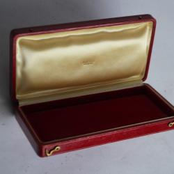 LOMBARD Écrin pour bijoux cuir rouge