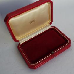 LOMBARD Écrin pour bijoux cuir rouge