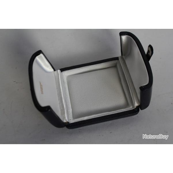 LOMBARD �crin pour bijoux cuir bleu + velours blanc