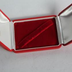 LOMBARD Écrin pour bijoux cuir rouge