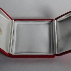 LOMBARD Écrin pour bijoux cuir rouge