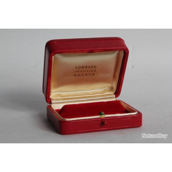 LOMBARD �crin long pour bijoux cuir bordeaux boutons de manchette