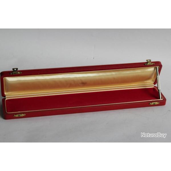 LOMBARD �crin long pour bijoux cuir rouge