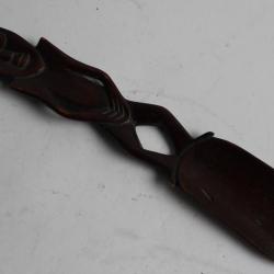 Cuillère rituelle os Art ethnique africain Lega Congo