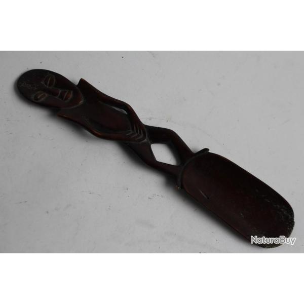 Cuill�re rituelle os Art ethnique africain Lega Congo