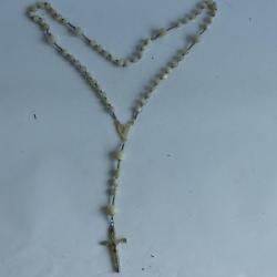 Ancien chapelet nacre et argent