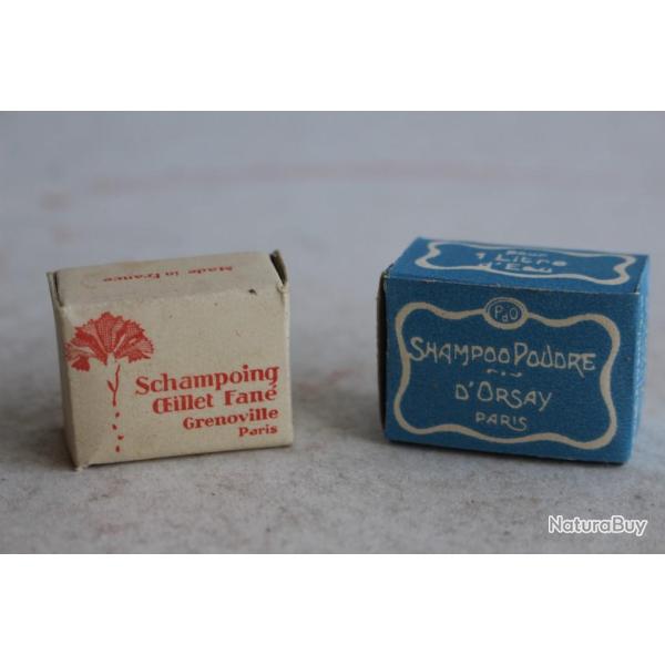 Boites Shampooing poudre D'Orsay / Oeillet fan� Grenoville