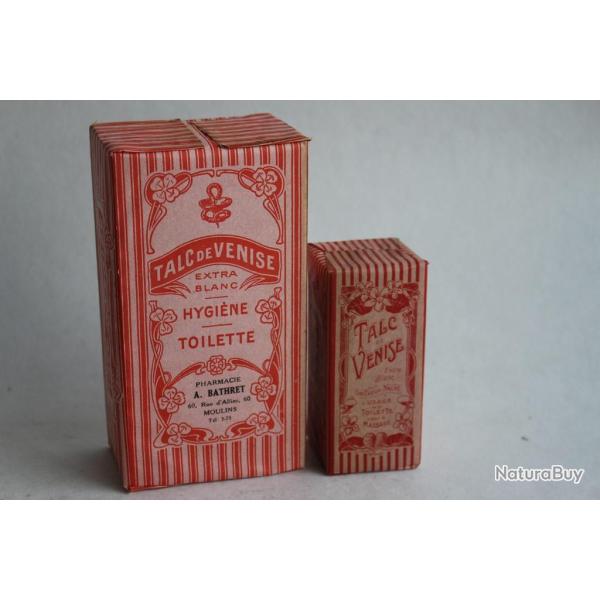 Anciennes boites publicitaires Talc de Venise