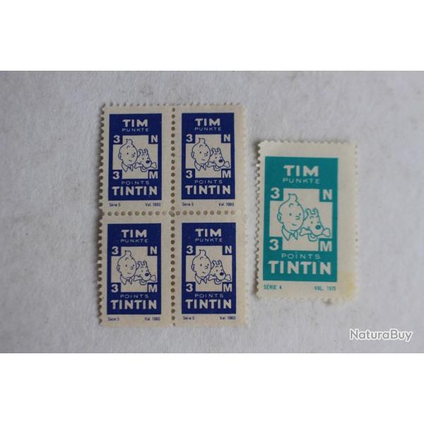 Points Tintin Herg� BD collection timbre