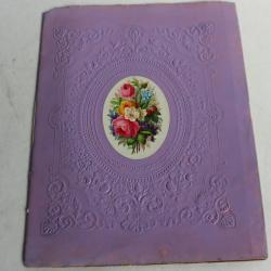 Cahier d'écolier voeux aux parents pour le nouvel an 1893