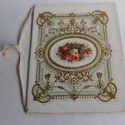 Cahier d'écolier voeux aux parents pour le nouvel an 1893
