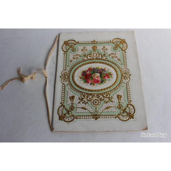 Cahier d'�colier voeux aux parents pour le nouvel an 1893