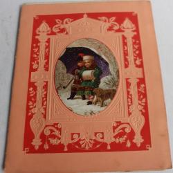 Cahier d'écolier voeux aux parents pour le nouvel an 1897