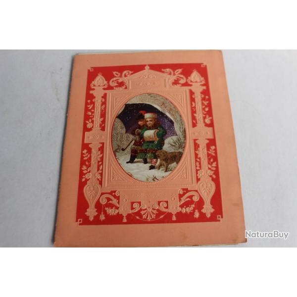 Cahier d'�colier voeux aux parents pour le nouvel an 1897