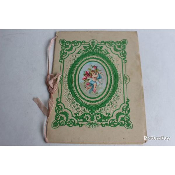 Cahier d'�colier voeux aux parents pour le nouvel an 1898