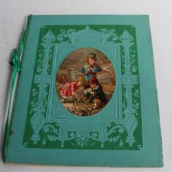 Cahier d'écolier voeux aux parents pour le nouvel an 1886