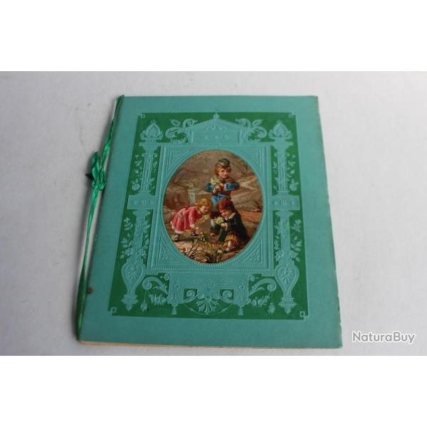 Cahier d'�colier voeux aux parents pour le nouvel an 1886