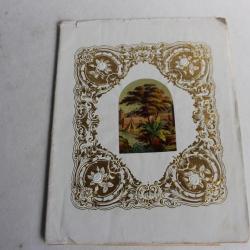 Cahier d'écolier voeux aux parents pour le nouvel an 1866