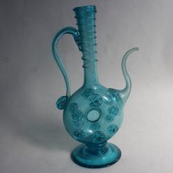 Ancienne carafe verre soufflé burette