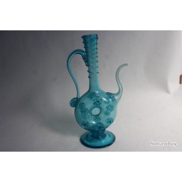 Ancienne carafe verre souffl� burette