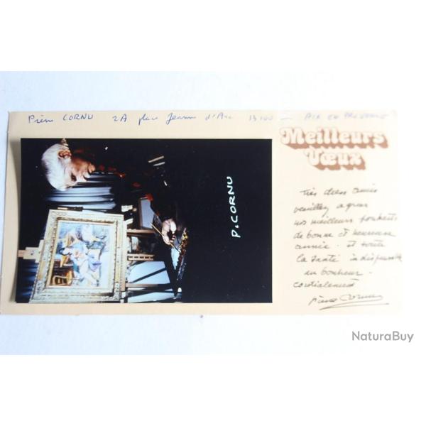 Envoi d�dicac� Pierre CORNU Photographie sign�e