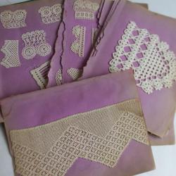 Essais de broderies XIXe siècle couture