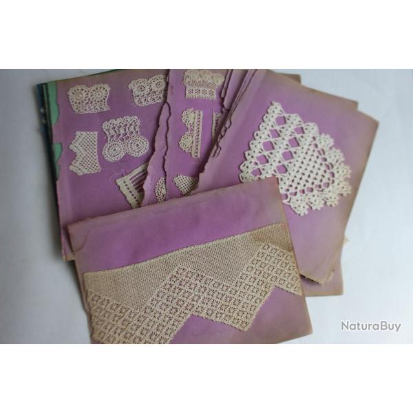 Essais de broderies XIXe si�cle couture