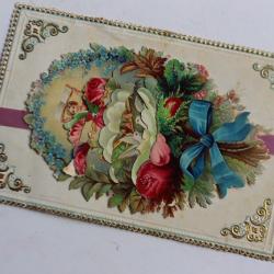 Image chromo a système coulissant XIXe siècle Colombes