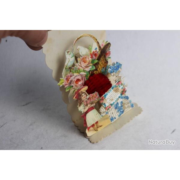 Image chromo a syst�me XIXe si�cle Allemagne diorama