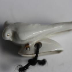 Pare gouttes porcelaine pour théière Couple d'oiseaux thé