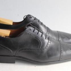 J.M Weston chaussures homme cuir noir Derbies T 7D