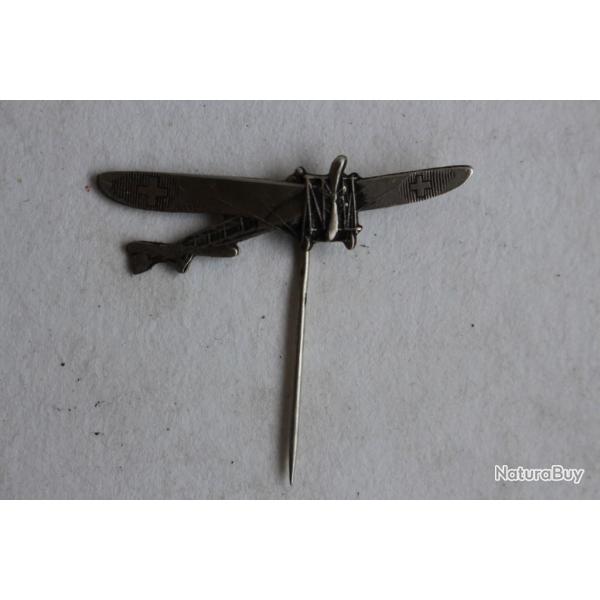Ancienne �pinglette meeting d'aviation Avion Suisse Huguenin