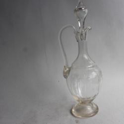 Carafe verre soufflé et taillé