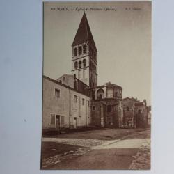 Carte postale ancienne Sa&ocirc;ne-et-Loire Tournus &Eacute;glise St-Philibert Abside