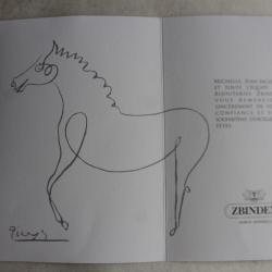 Carton de voeux bijouterie Zbinden - Picasso