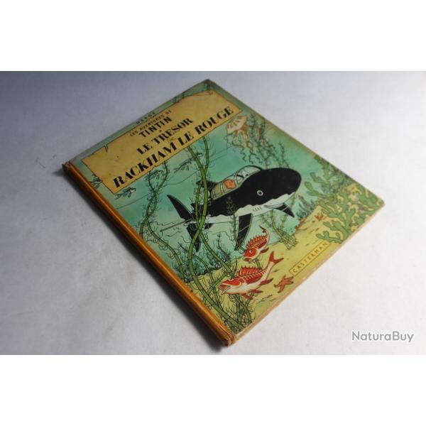 BD TINTIN Le tr�sor de Rackham le Rouge B29 1960