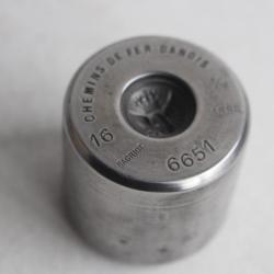 Matrice bouton de livr&eacute;e Chemin de fer Danois 1888 Bagriot